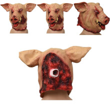 Boar Humorous Wild Head Mask Made Of Durable Latex Perfect Halloween Celebrations For