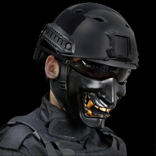 Half Face Mask - Lower Face Protective Mask for Airsoft/Paintball/BB Gun/CS Game/Hunting/Shooting 2