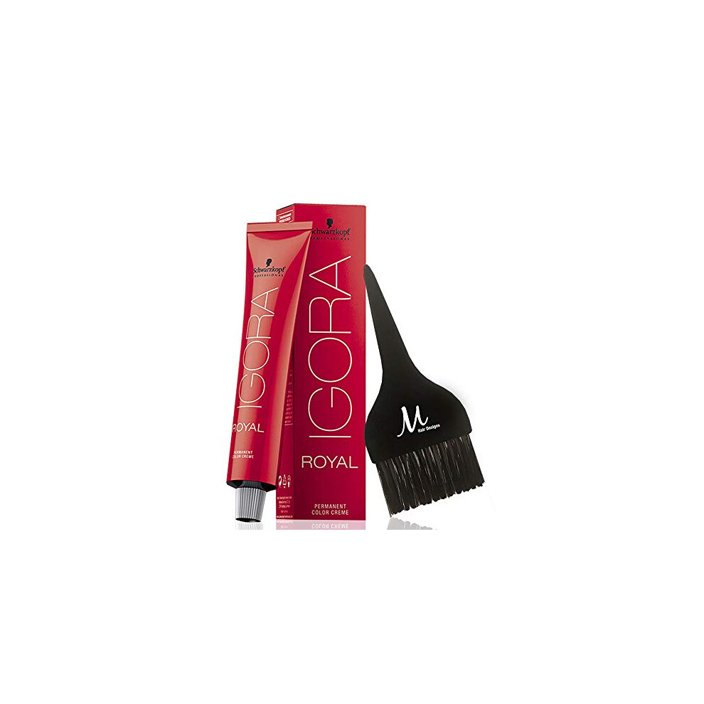 Schwarzkopf Professional Igora Royal Permanent Hair Color (with Sleek Tint Brush) (6-65 Dark Auburn Gold Blonde)