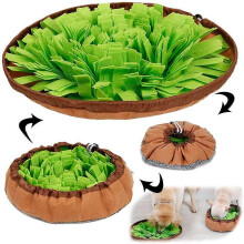 Snuffle Mat for Dogs Puzzle Toy Food Sniffing Feeding Mat, Interactive Game Dog Treat Dispenser Toys