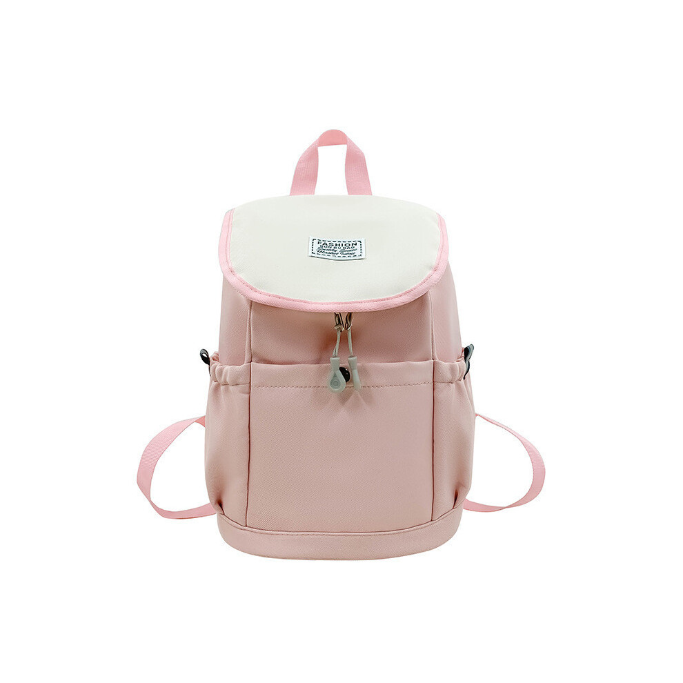 (Pink) Functional Canvas Ecofriendly Backpack For Kindergarteners With Look Stylish Versatile-image-OPC-PGVFTDK-NEW