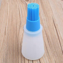 Portable Silicone Oil Bottle with Brush, Grill Oil Brushes, Pastry Butter Brush, Bbq Kitchen Accessories