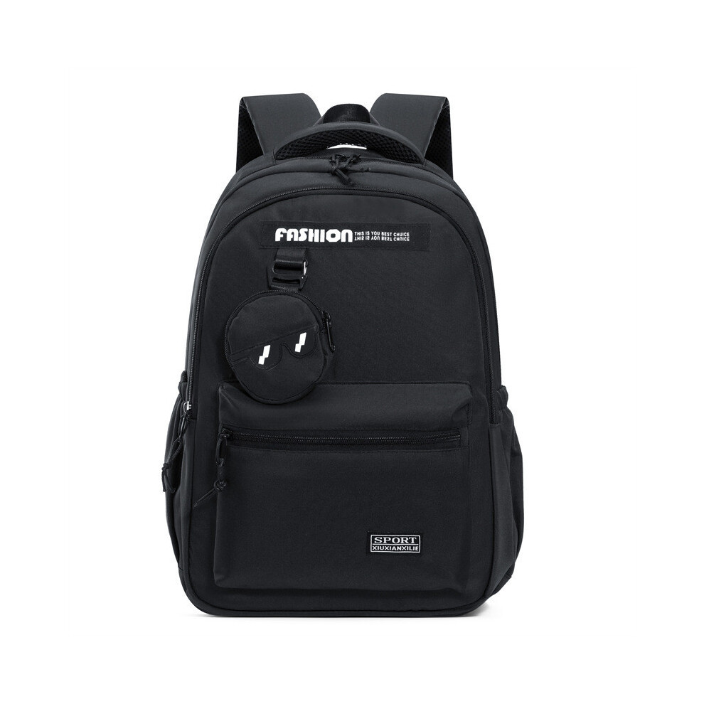 (Black) Chic Functional And High School Backpack With Roomy Interior And Stylish Casual Design-image-OPC-PGVG6C7-NEW
