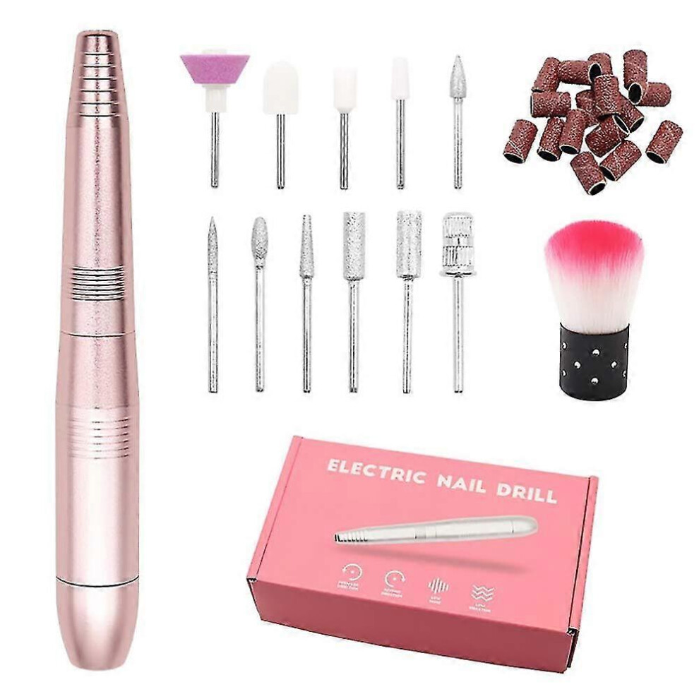 Electric Nail File Drill Portable Manicure Pedicure Machine Set
