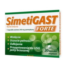 Simetigast Forte remove feeling of fullness and belching.20 capsules