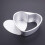 3 Pack Nonstick Mini Heart Shape Pie Pans with Removable Bottom 4-inch Bread Mold 10