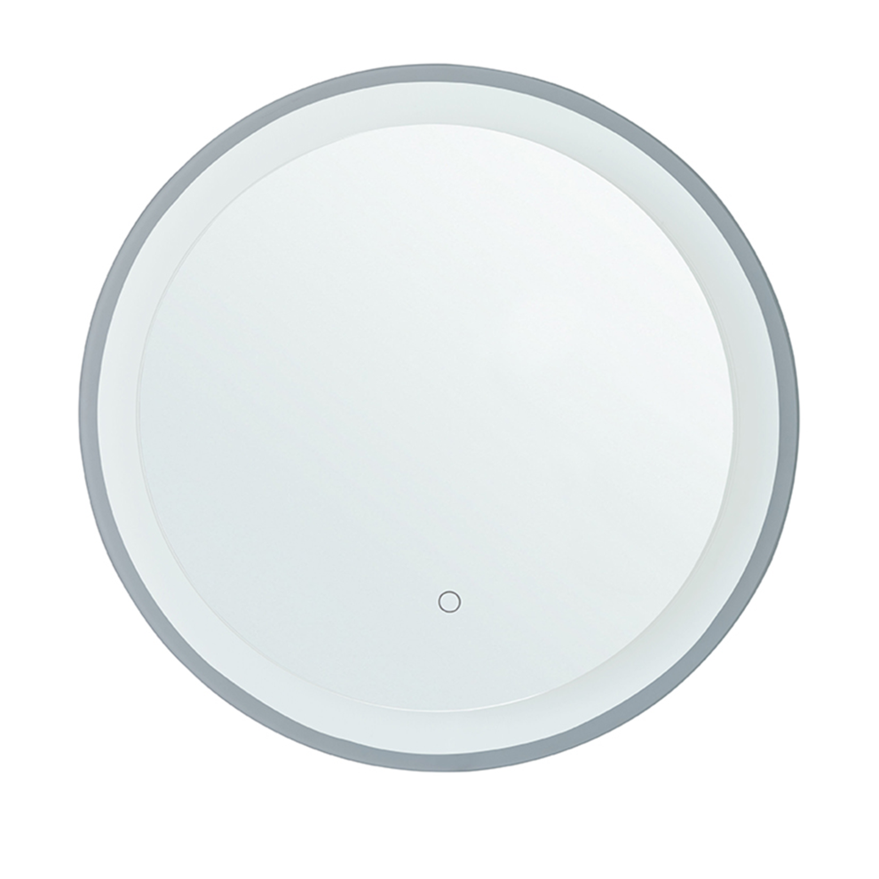 LED Bathroom Mirror BRINAY 58 cm 58 cm Silver