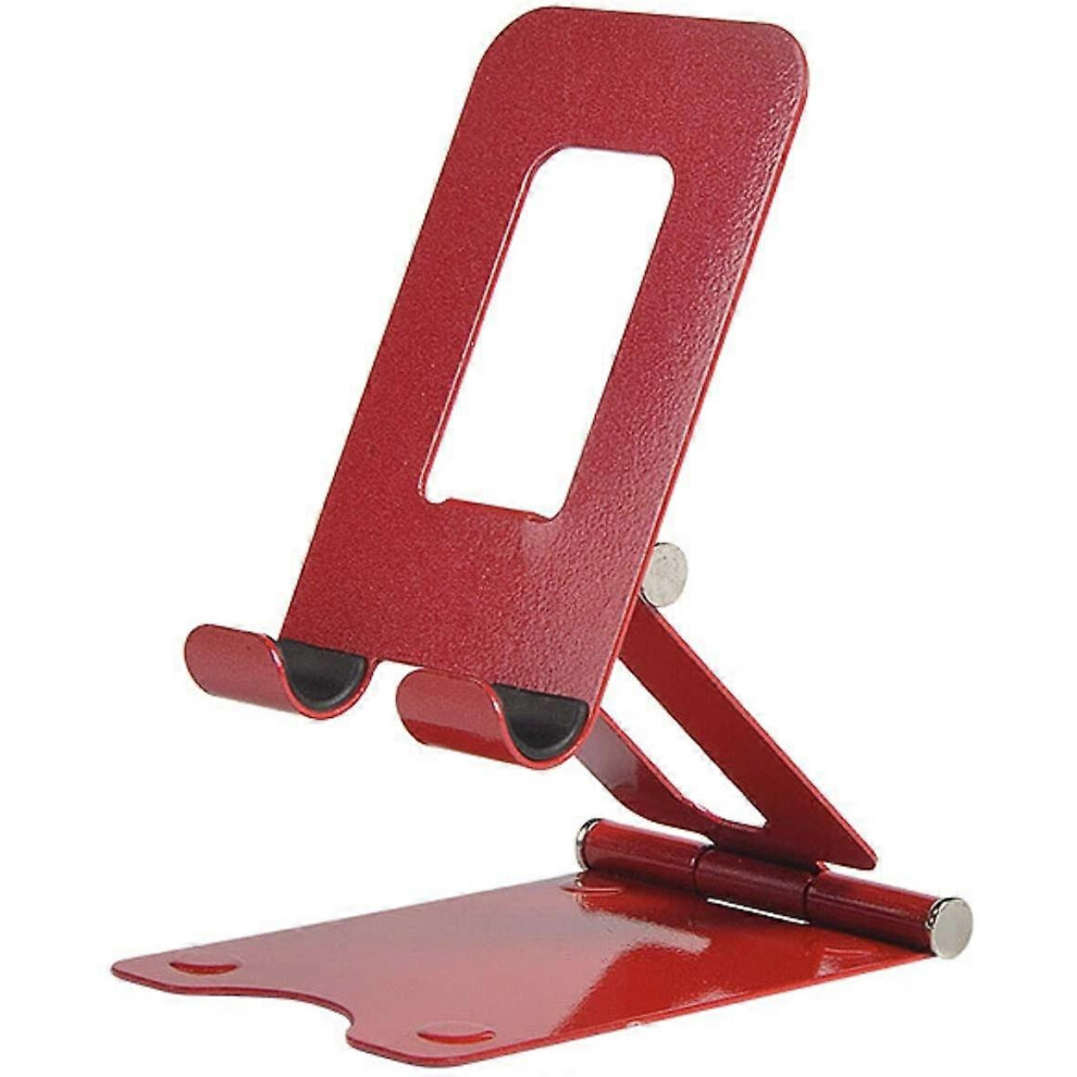 Sports Phone Stand Holder, Desktop Mobile Stand And Tablet Stand Holder With Adjustable Angle 135X90x55mm(Red) Red 5004229392576