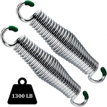 2Pcs Premium Porch Swing Springs,- 1250lbs Capacity Rust Resistant , Heavy-Duty Chrome Hammock Spring