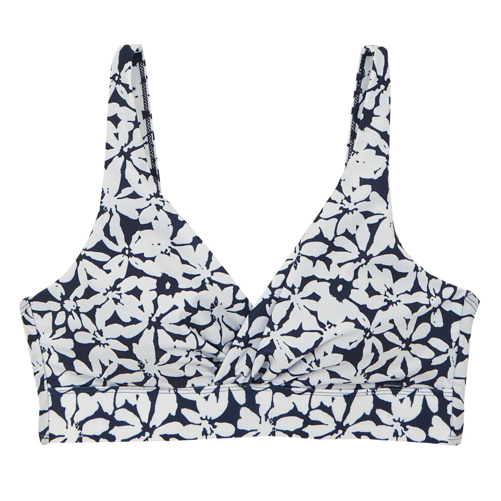 (18 UK, Navy/White) Regatta Womens/Ladies Paloma Large Floral Bikini Top