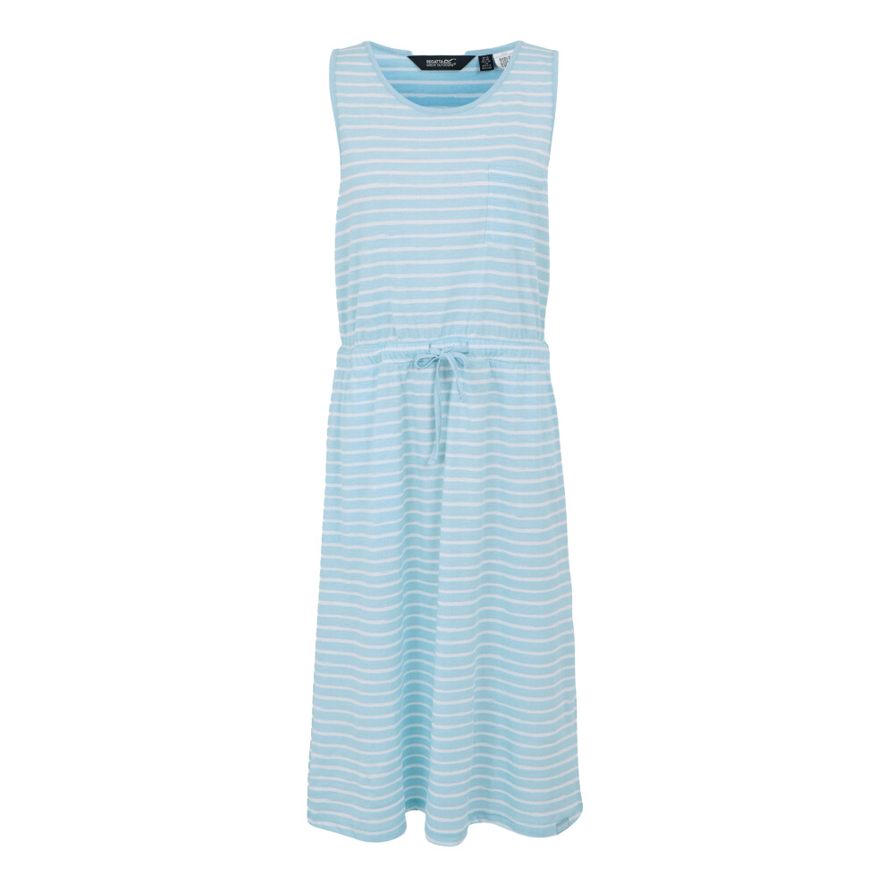 (10 UK, Chambray Blue/White) Regatta Womens/Ladies Ariena Painterly Stripe Casual Dress