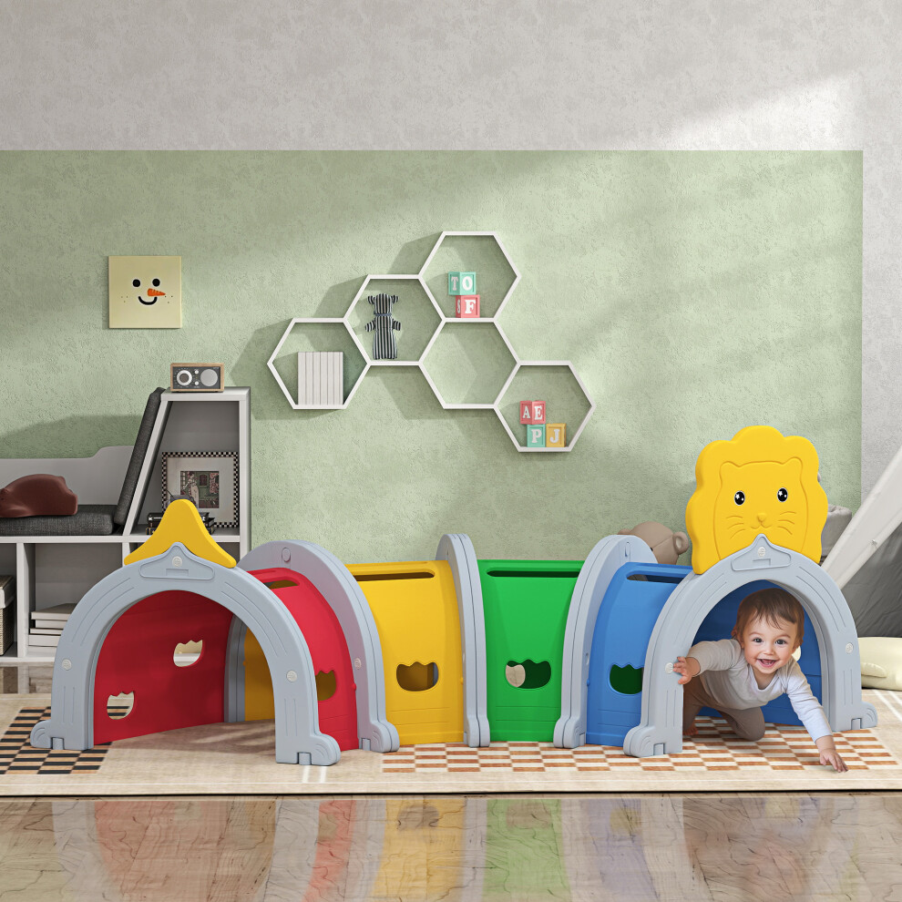 New Aiyaplay Lion Design Kids Play Tunnel 3-6 Yrs - Crawl & Climb, Indoor/Outdoor, 194Cm, 349-004V00mx