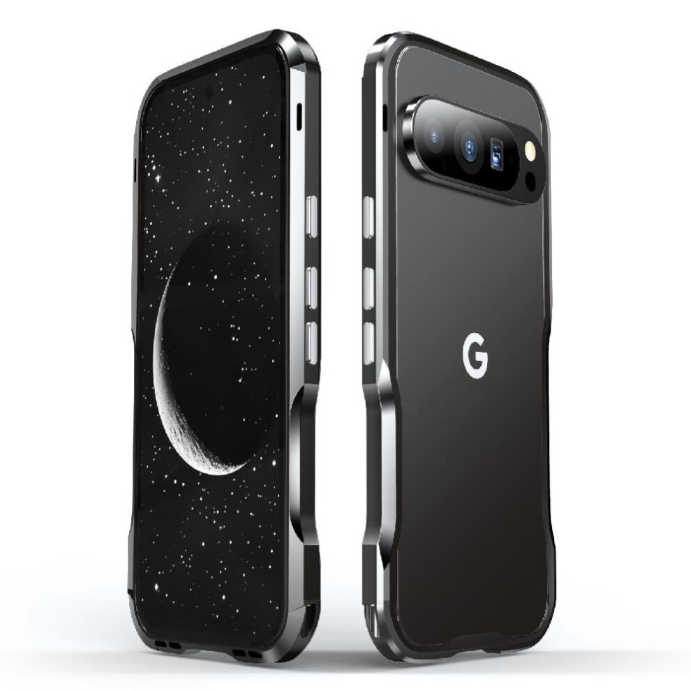 (Black) Case For Google Pixel 9 5G Military Grade Drop Protection Cover Built-In Silicone Shockproof Dustproof Heavy Duty Hybrid Metal Bumper Kumwum A Black 764544214193