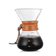 (Pot without Filter) 400 ML Glass Coffee Pot With Filter Hand Coffee Pot High Borosilicate Glass High Temperature Teapot For Hot Cold Drinks Milk Tea