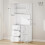 Homcom HOMCOM Kitchen Storage Cabinet Wooden Cupboard Organiser, White 7