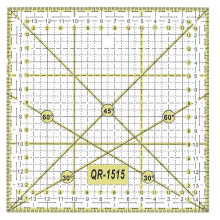 (As show, One size) 1Pc Square Cloth Quilt Ruler Sewing Ruler Patchwork Ruler Grid Lines Garment Design for Easy Precise Cutting