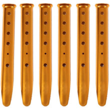 6 Snow & Sand Tent Spikes - Aluminum U-Shaped Tent Spikes Tent Spikes Lightweight, Orange