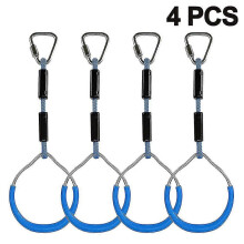 Colorful Swing Gymnastics Rings - 4-Pack Outdoor Backyard Play Set Playground Equipment