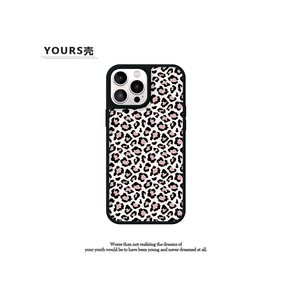 (Pink leopard print [strong magnetic black edge], IPhone 15) kate spade new york iPhone 12-16 Pro Max Case - Compatible with MagSafe - Designer Phone Case