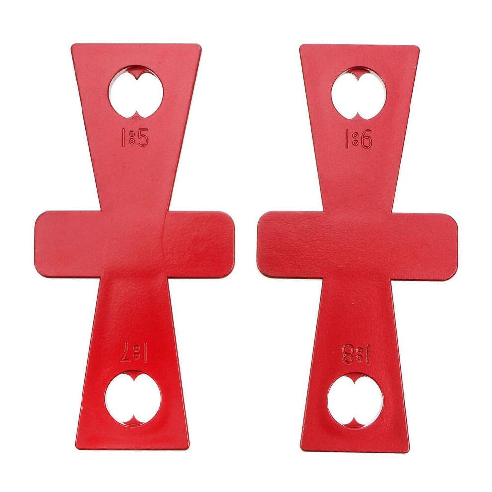 (As Show, One Size) 2 Pcs Professional Carpentry Manual Parallel Scriber Dovetail Marking Gauge 6974185866819