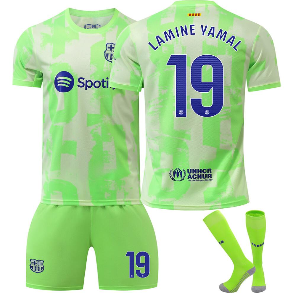 (26) 24/25 Barcelona 2 Away Kit #19 Yamal