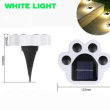(Białe światło) Lampa ogrodowa LED solarna zewnętrzna wodoodporna dekoracja ogrodowa dla psa i kota