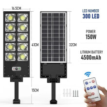 (Głowica A-10-300 diod LED) Mocne lampy solarne do użytku na zewnątrz, lampy ogrodowe 504 LED, lampy