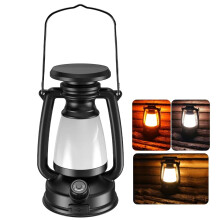 (Ładowanie przez USB, wbudowana bateria) zewnętrzna lampa ścienna retro zasilana energią słoneczną,