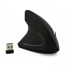 (Schwarz Linke Hand) Ergonomische Vertikale Maus Drahtlose Computer Gaming Mäuse USB Optische DPI Maus