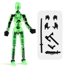 (Transparentes Grün)13 Actionfigur Titan Multi-Jointed Movable Shapeshift Robot T13 Action Mannequin