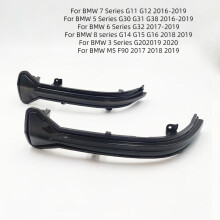 (Une paire de noir) pour BMW G38 G12 G20 G30 G31 G14 G11 G12 M5 F90 5 6 7 8 3 série clignotant dynamique