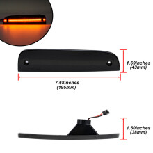 (Coin ambre fumé) Kit de stationnement/clignotant dynamique DRL blanc fumé pour Jeep Cherokee XJ 1997-2001