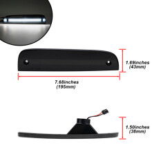 (Coin blanc fumé) Kit de clignotants dynamiques et de stationnement DRL blanc fumé pour Jeep Cherokee