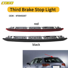 (Rouge) 1 PC voiture LED rouge frein haut montage troisième feu Stop lampe pour Audi A6 Avant C6 S6