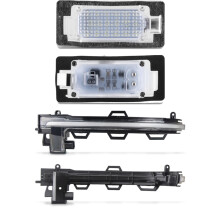 (Lentille claire-dynamique) pour BMW X3 F25 X5 F15 LED lampe de rétroviseur latéral + éclairage de plaque
