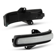 (Lentille claire-séquentielle) 2 pièces Flash Normal/LED dynamique rétroviseur latéral clignotant pour