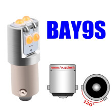 (BAY9S-White) 2 pièces LED intérieur de voiture lecture dôme lampe Auto queue côté ampoule feu de stationnement