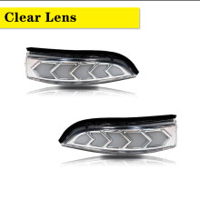 (Lentille claire) 2 pièces clignotant séquentiel dynamique LED clignotant de rétroviseur/stationnement