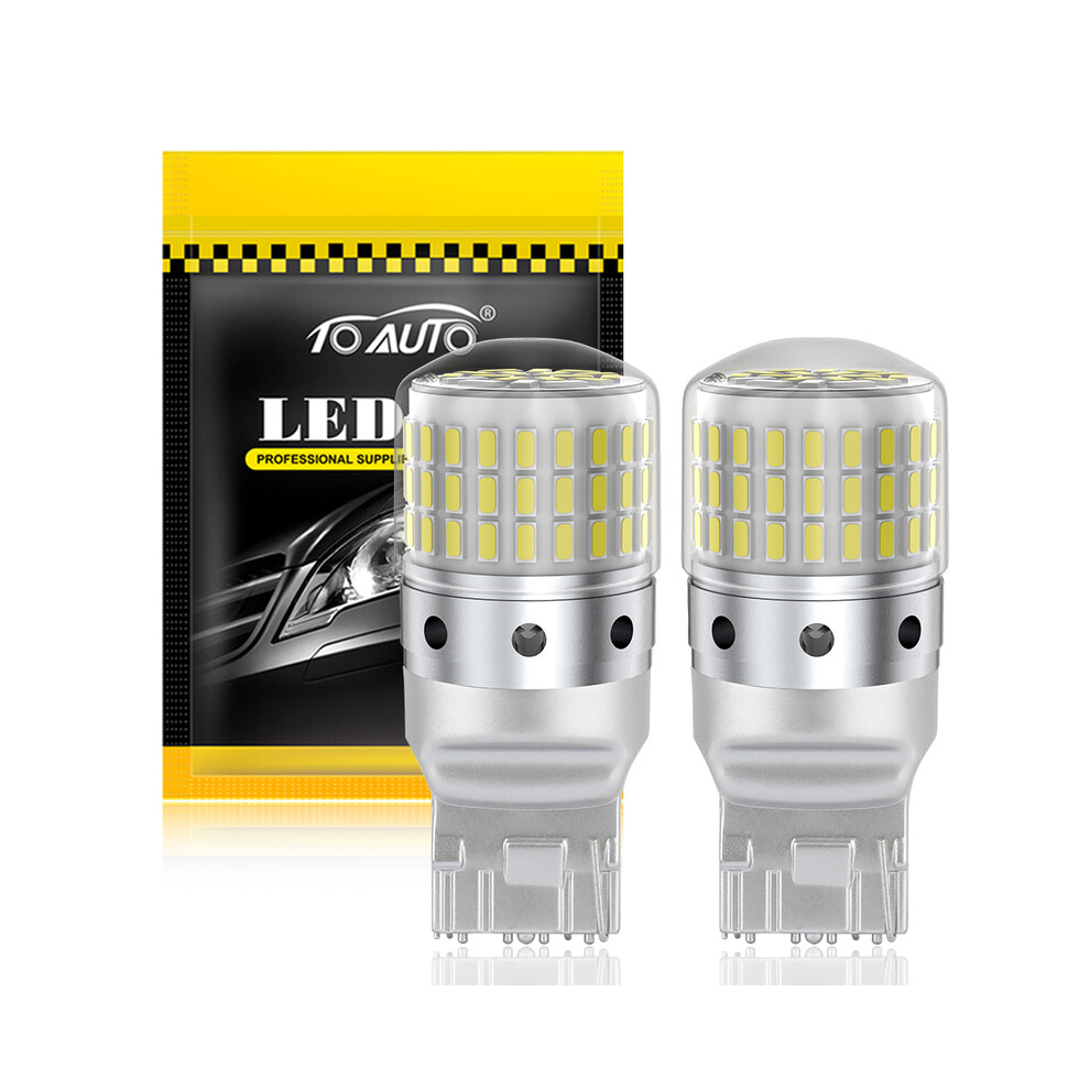 (7440 W21W WY21W T20) 2 pièces Canbus T20 7440 clignotant de voiture LED T25 3156 P27W 3157 P27/7W ampoules