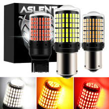 (Blanc-7443 W21/5W T20) ampoule LED 144smd LED lampe CanBus pour clignotant