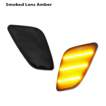 (Lentille fumée ambre) pour Jeep Wrangler TJ 1997-2006 lentille claire et fumée ambre clignotant avant