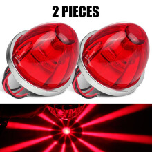 (2 pièces rouge) 12V 24V grande pastèque marqueur Led clignotant indicateurs voyant d'avertissement