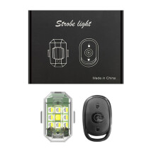 (1 lampe-RGB) lumières de moto à distance RC Drone LED Flash lumière sans fil pour avion à aile fixe