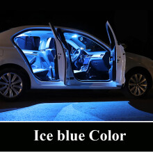 (Bleu glace-A5 S5 RS5 8T-12PCS) Zoomsee Canbus pour Audi 4L Kit d'éclairage intérieur de voiture LED