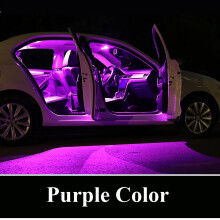 (Violet-A4 S4 B8 Avant-12PCS) Zoomsee Canbus pour Audi 4L intérieur LED Kit d'éclairage de voiture