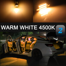 (Blanc d'avertissement 4500K-Superb 2 Sedan -10P) lumières intérieures LED Canbus pour Skoda Superb