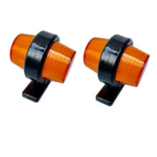 (2 pièces AmberAmber) 2 pièces 12v-36v feux de camion lampe de remorque feu arrière camion indicateurs