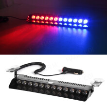 (Rouge bleu) voiture lumière stroboscopique Flash voyant d'avertissement rouge bleu balise Police pompier