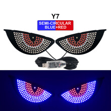 (Y7) 2 pièces oeil du diable arrière avertissement clignotant lumière USB 5V LED feux de signalisation