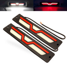 NSXINQI 2 pièces COB DRL Flexible voiture LED feux de jour antibrouillard étanche Auto lumière du jour